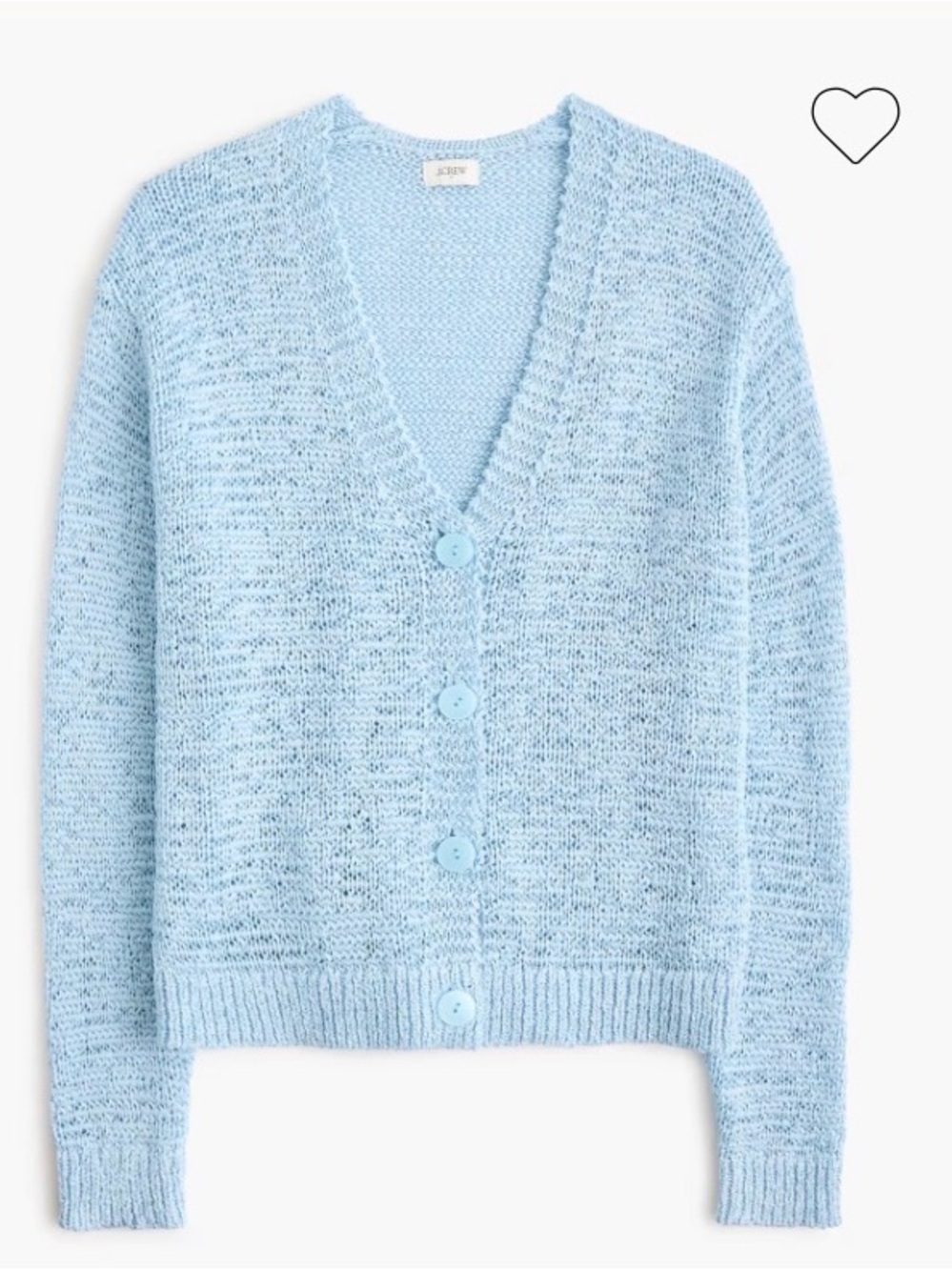 Tape yarn cardigan